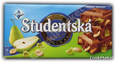 Czekolada Studentska gruszka, limitowana edycja zielona